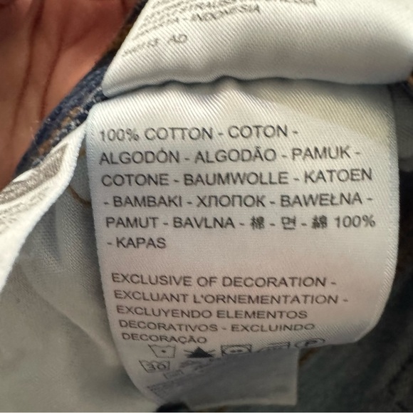 Levi’s Premium 501® ORIGINAL FIT High Rise Straight Leg 💯% cotton Denim W24XL32 - Picture 13 of 16